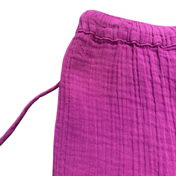Xirena Jordyn Cotton Pull On Drawstring Gauze Lounge Pants Pink XS - Picture 9 of 15